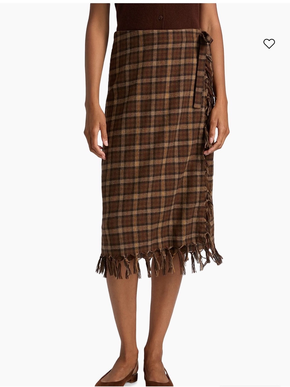 Doen Saskia Plaid Wool-Blend Pencil Skirt